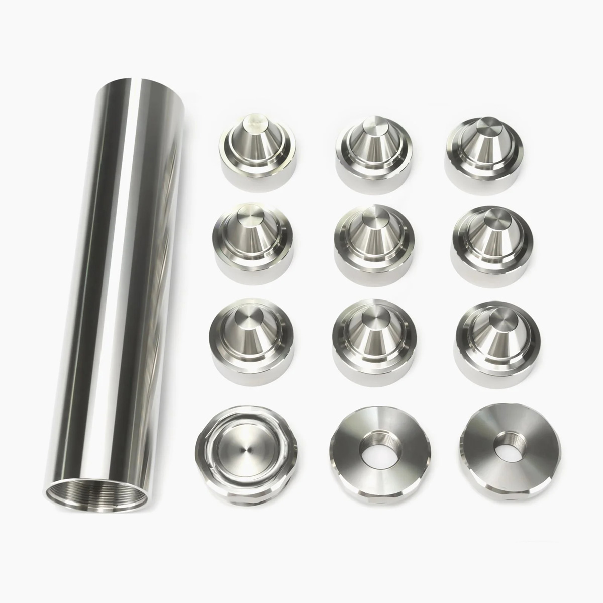 VitoWhisper 7.8 Inch Stainless Steel Solvent Trap Kit D Cell 13pcs