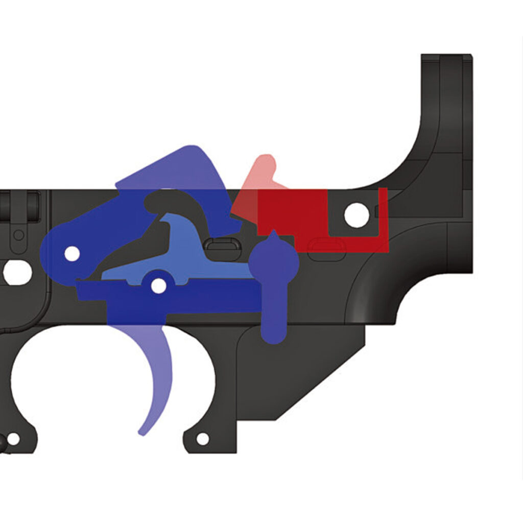 AR15 Drop in Auto Sear Auto Selector Full Stainless Steel VitoWhiper Solvent Traps