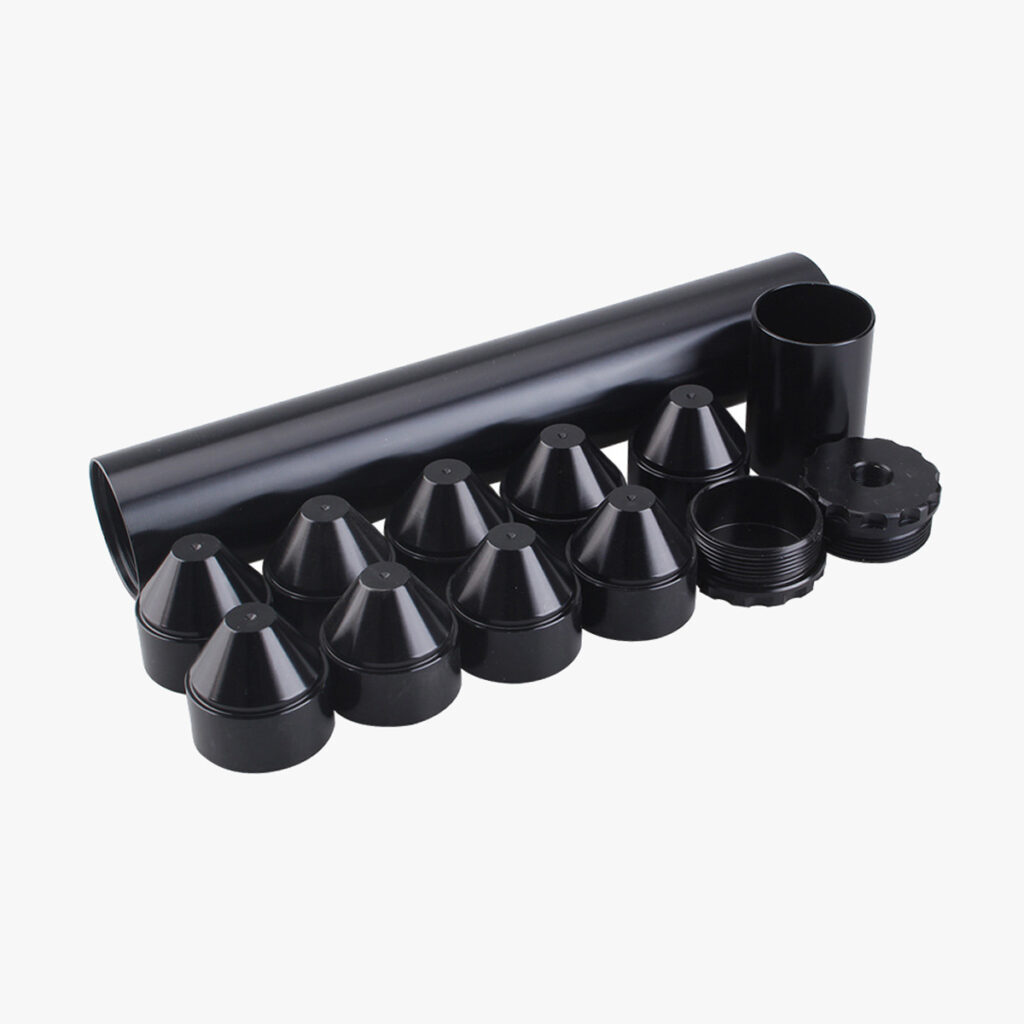 10 Inch Aluminum Solvent Trap with Dry Storage Cups