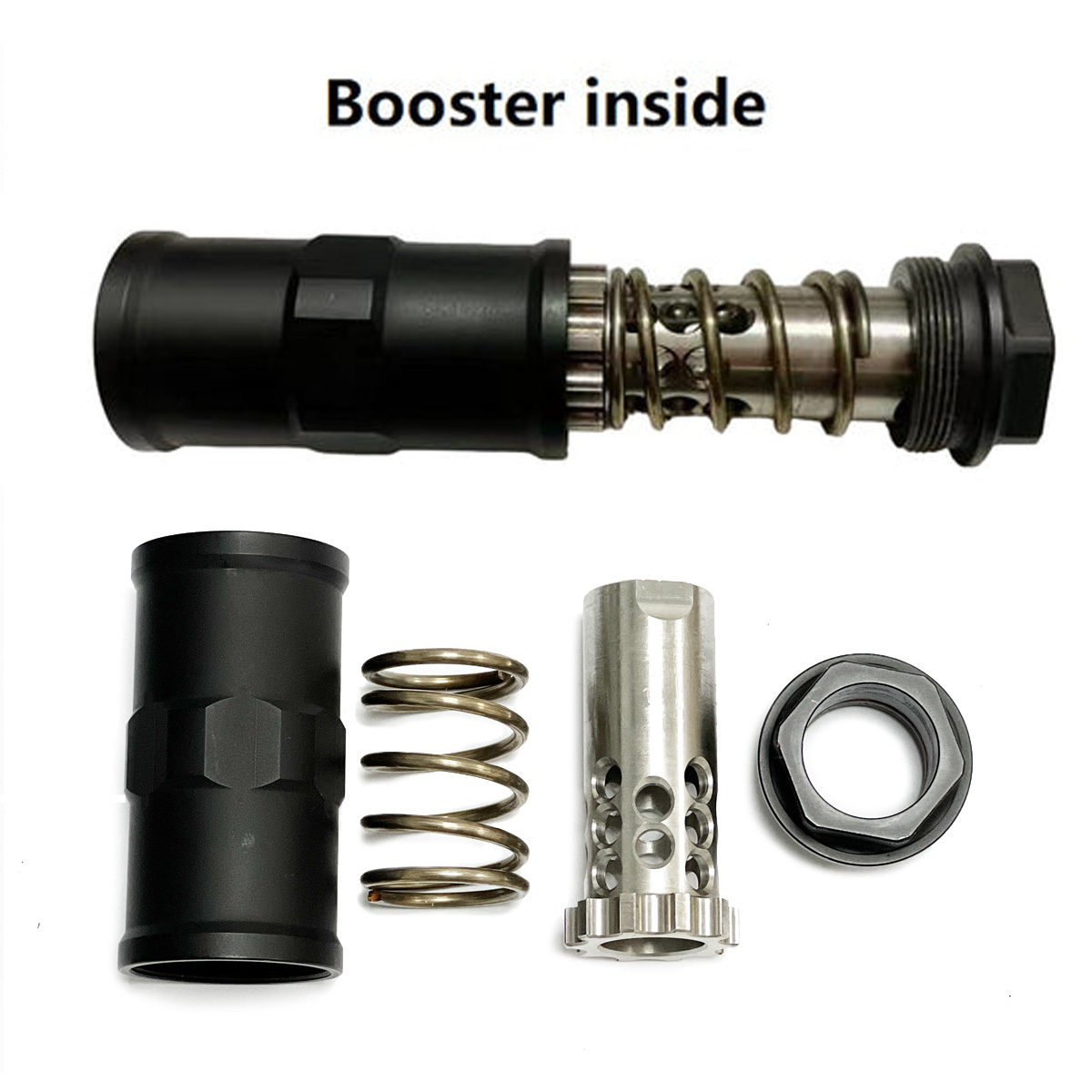 VitoWhisper 6.6 inch Stainless Steel Modular Solvent Trap Fuel Filter Booster inside VWMSTSS66