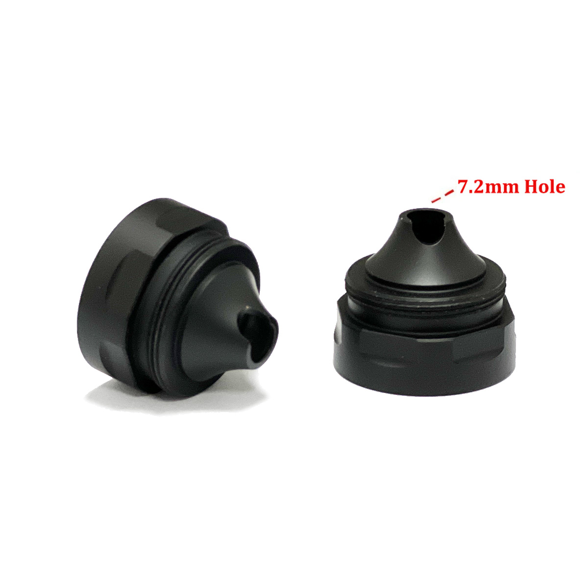 VitoWhisper 7.2mm hole cup for 6.6 inch Modular Solvent Trap fuel filter suppressor silencer