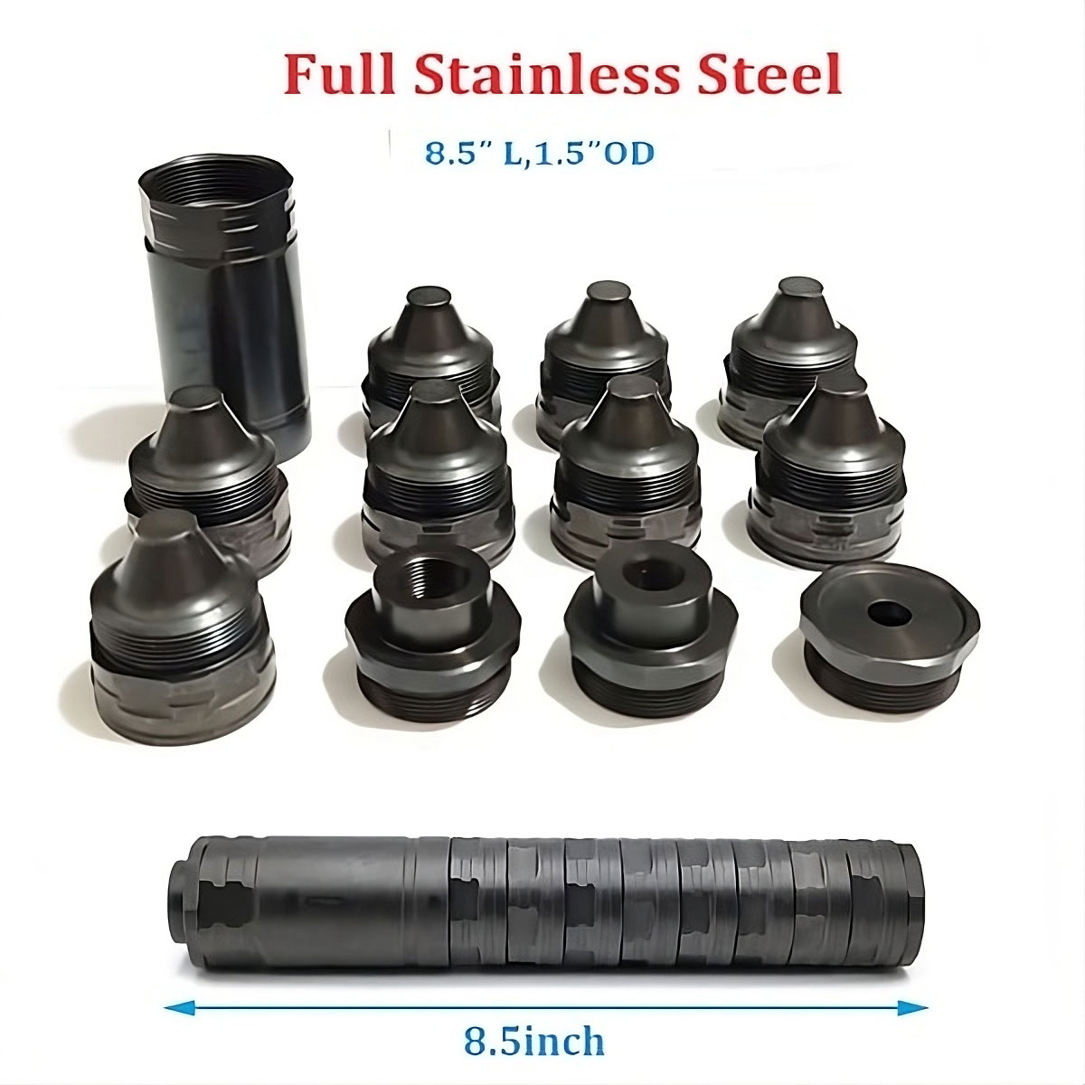 Vitowhisper 8inch Stainless Steel Modular Solvent Trap Kit